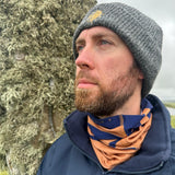 Time Team Neck Tube Scarf - Navy & Amber