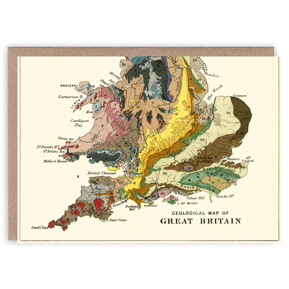 'Geology of Britain' Greetings Card