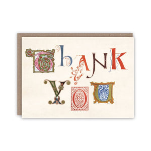 'Illuminated Thank You' Notecard Set