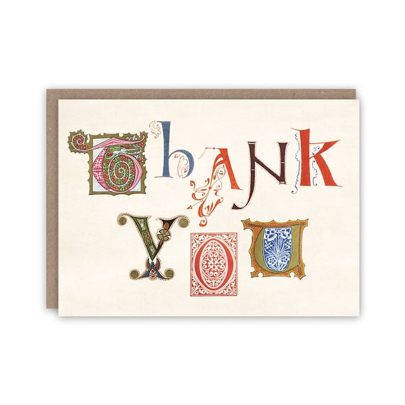 'Illuminated Thank You' Notecard Set