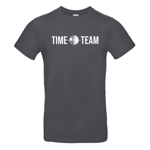 Men's Time Team Banner Logo T-Shirt - Dark Grey