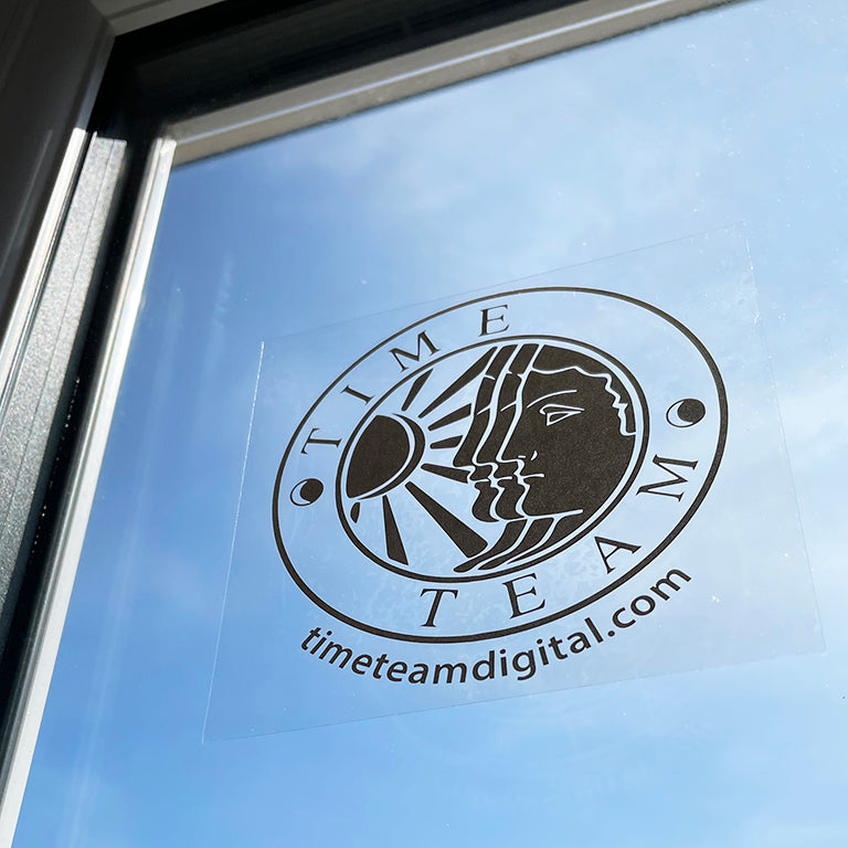 Time Team Gold Window Sticker