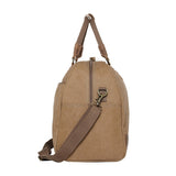 Large Canvas Holdall - Brown