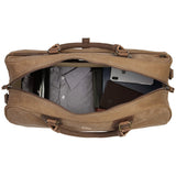 Large Canvas Holdall - Brown
