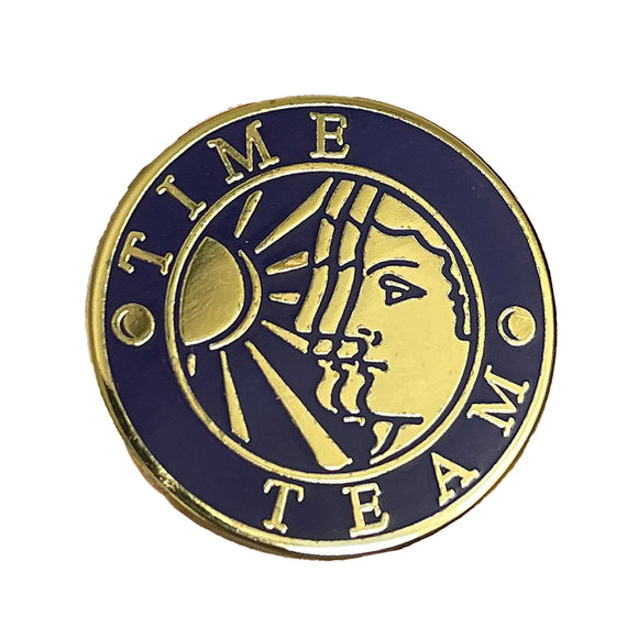 Enamel Time Team Pin Badge