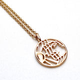 Gold Time Team Pendant Necklace (Ontogenie, Kimberly Falk Collection)